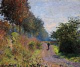 Claude Monet The Sheltered Path painting